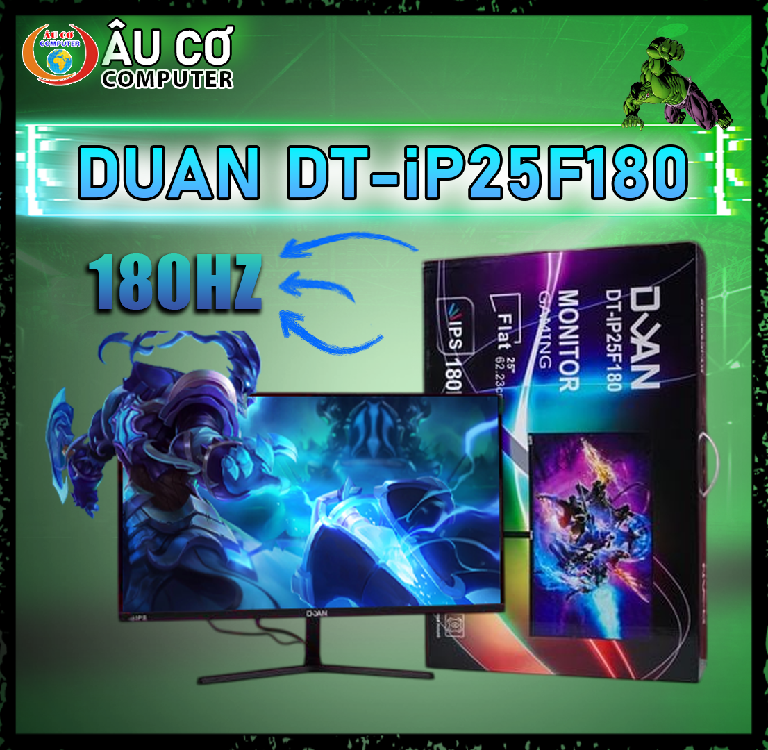 Gaming Monitor 180Hz Full Bezel-Less 25 Inch Duan Ip25F180 25Inch Game (Fhd/180Hz/Ips/1Ms) - 24t Warranty Giá 2,599,000 Đồng*Miễn phí vận chuyển