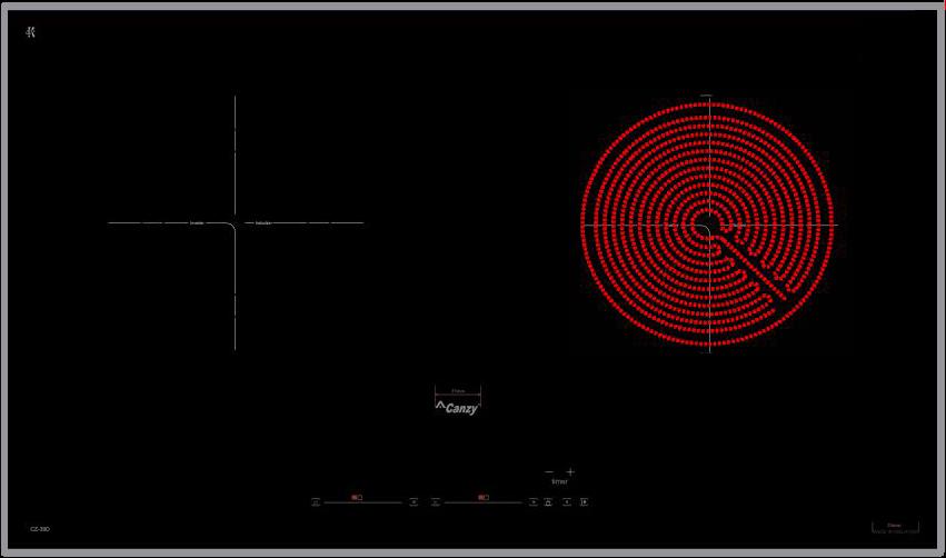 Bếp điện từ canzy cz-39dt