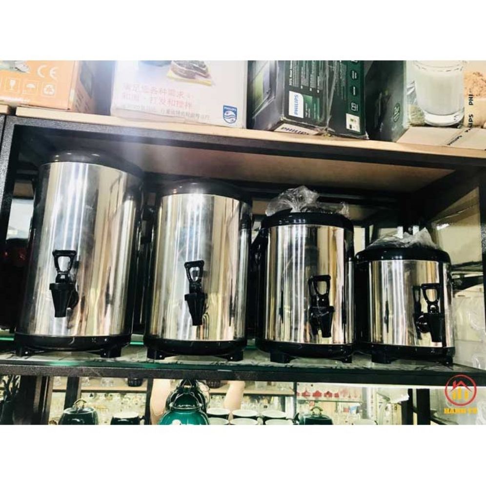 Bình ủ trà, bình giữ nhiệt loại 6L 3 lớp inox 304 sáng bóng, giữ nhiệt lâi