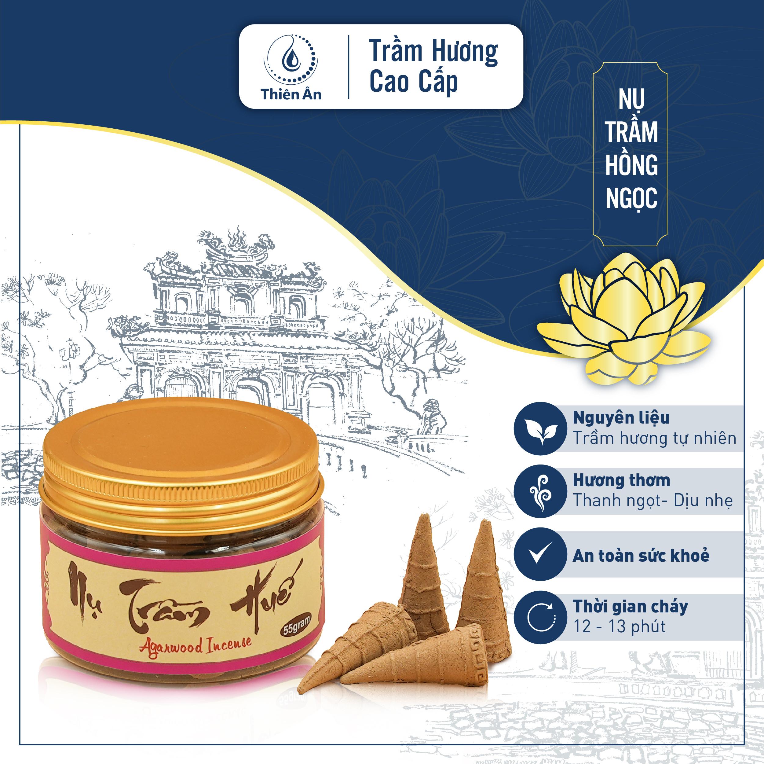 Hồng ngọc trầm hương - hộp nụ 30 viên loại phổ thông