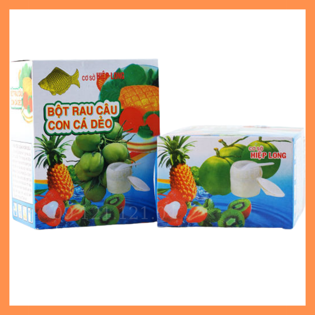 Bột rau câu con cá dẻo hiệp long 12 gói x 12g