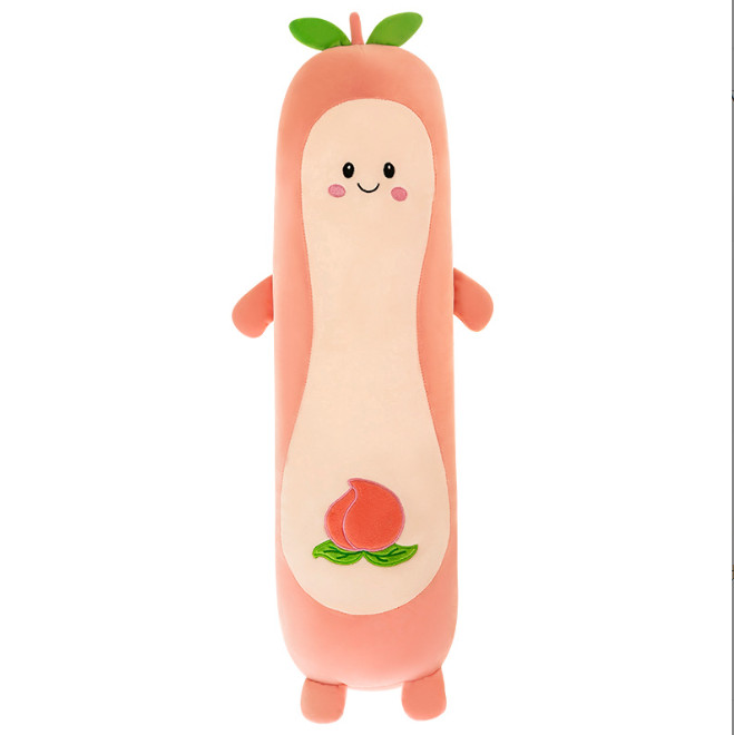 Gấu bông gối ôm hình quả Đào cho bé ôm đi ngủ 45cm