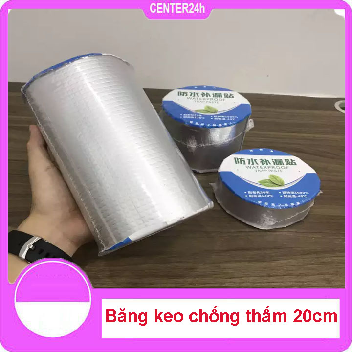 (Loại khổ to 20cm) Băng keo chống thấm - Băng keo siêu dính đa năng - Chống thấm trần nhà