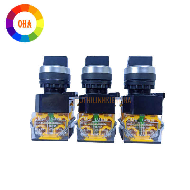 Công tắc xoay 2 vị trí, xoay 3 vị trí phi 22