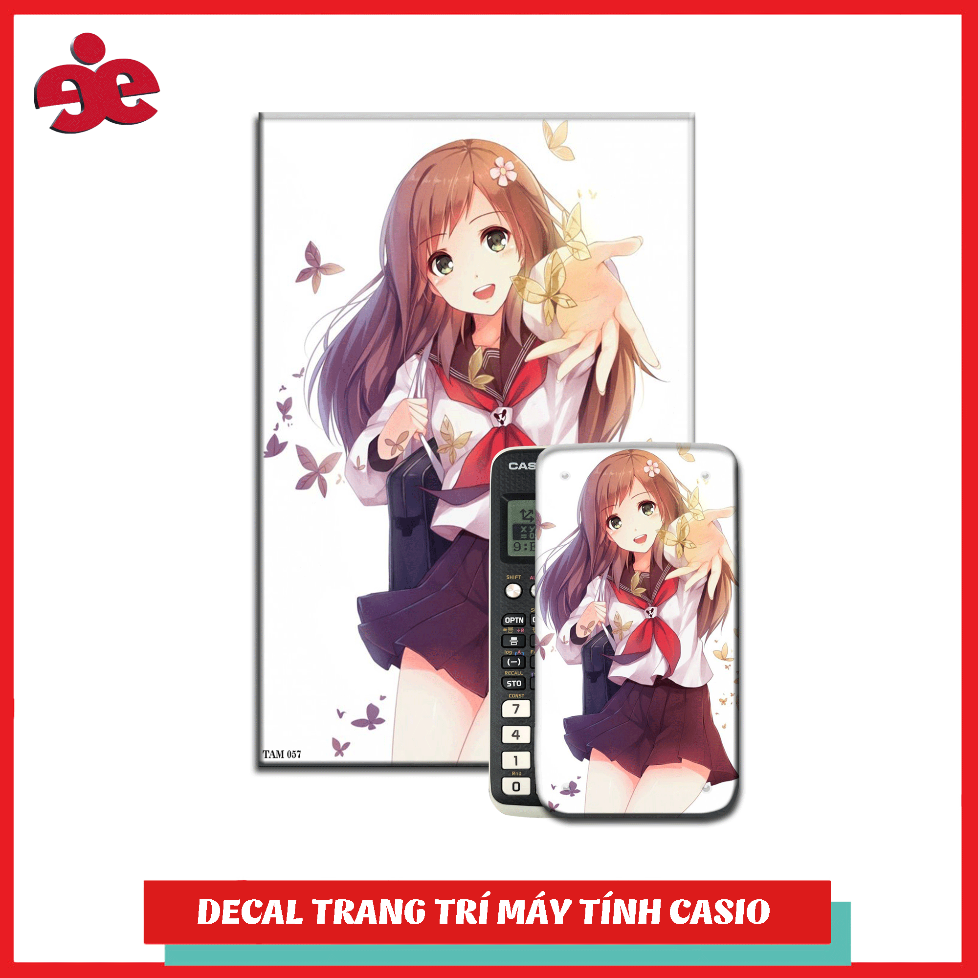 Decal máy tính Casio Nhân Vật Anime 0057