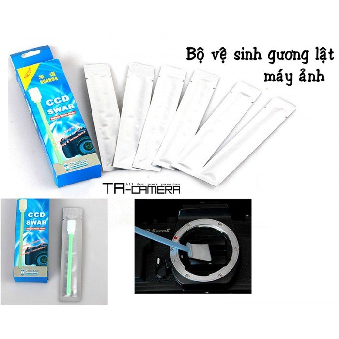Bộ vệ sinh cảm biến và gương lật máy ảnh