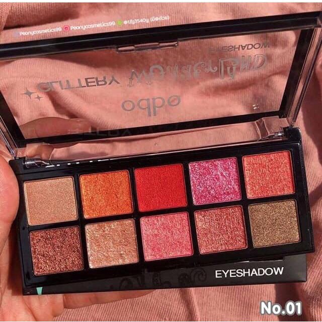 Màu mắt 10 ô odbo glitterry wonderland od283