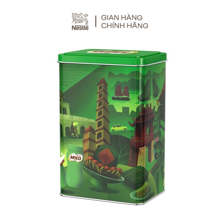 Thức uống lúa mạch Nestlé MILO bột 440g- Phiên bản Tết cao cấp hộp thiếc