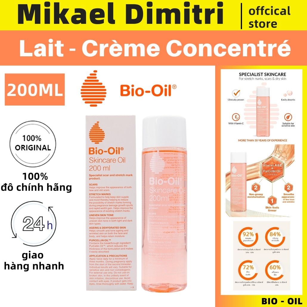 Dầu rạn da Bio Oil 200ml Phòng ngừa rạn da trước khi sinh tránh vết rạn