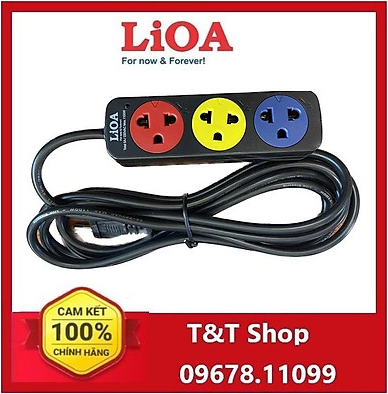 Ổ cắm kéo dài phổ thông không công tắc Lioa - 3TC- 5M