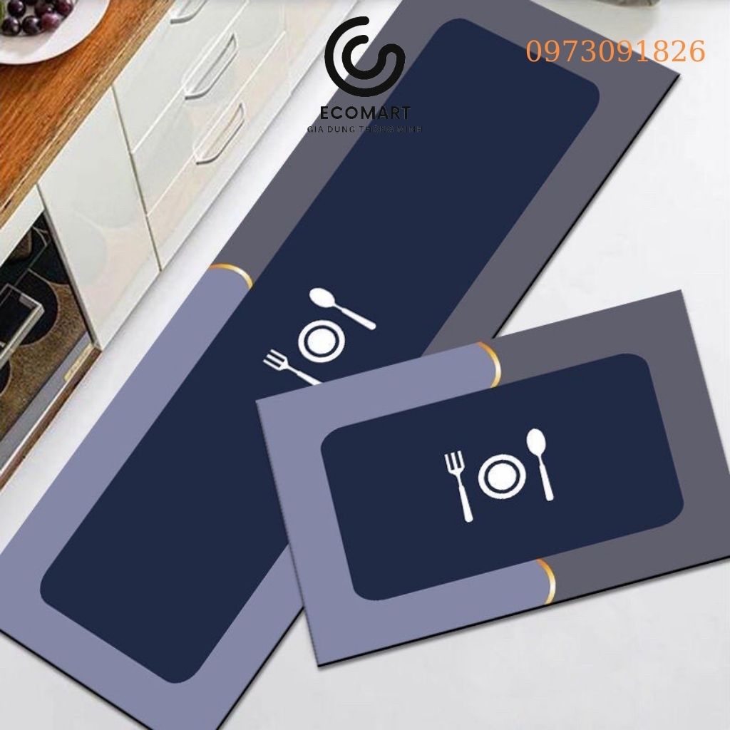 Tấm thảm chùi chân lót sàn chống trượt siêu thấm hút nước khô nhanh chóng mới trang trí phòng tắm nhà cửa