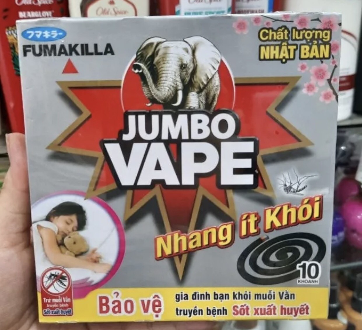 Combo 5 hộp nhang muỗi ít khói Jumbo