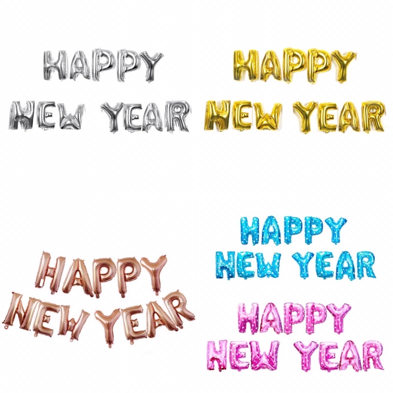Bóng chữ happy new year, bóng chữ chúc mừng năm mới, bóng số 2022