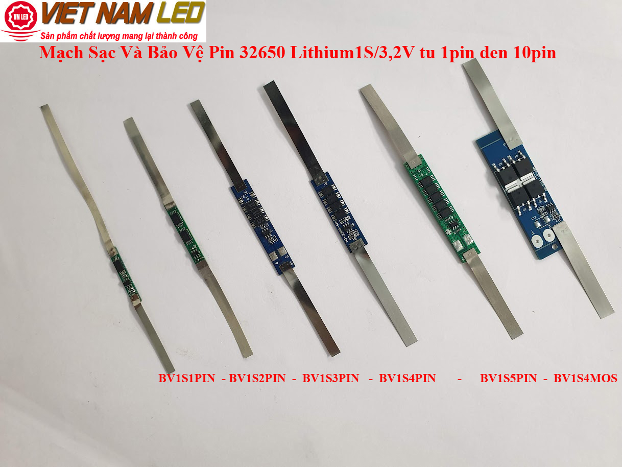 Mạch Sạc Và Bảo Vệ Pin 32650 Lithium 1S/3,2V/1PIN-1S/3,2V/2PIN-1S/3,2V/3PIN-1S/3,2V/4PIN-1S/3,2V/5PIN - 1S/3,2V/4MOS