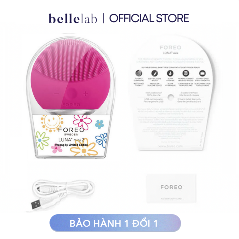 [CHÍNH HÃNG - CÓ SẴN] MÁY RỬA MẶT FOREO LUNA MINI 2 PHUONG LY - LIMITED EDITION - MÀU HỒNG ĐẬM