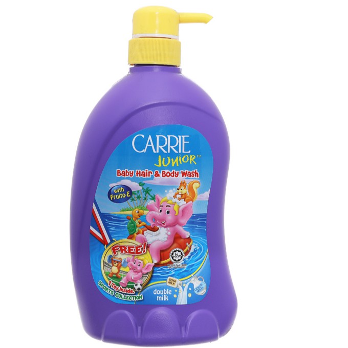 [HCM]Sữa tắm gội toàn thân Carrie Junior Double Milk 700GR