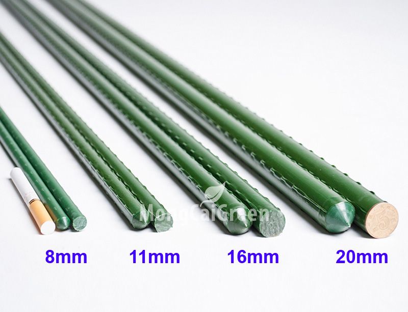 Ống thép bọc nhựa phi 11mm dài 0.9-1.2-1.5-1.8m làm giá đỡ cây, giàn leo, hoa hồng