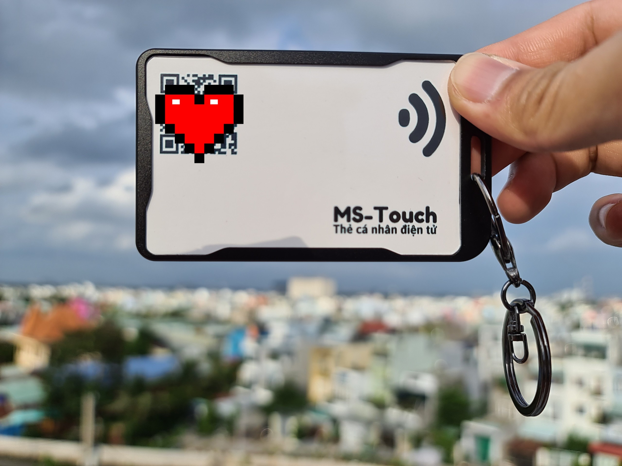 [HCM]Card visit thông minh thẻ cá nhân thông minh MS-Touch (có thể làm móc khóa hoặc thẻ đeo)