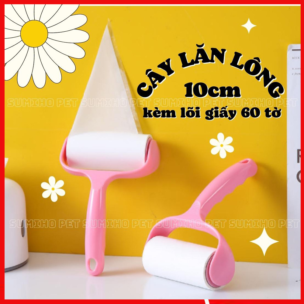 Cây lăn lông chó mèo thú cưng cầm tay Sumiho (60 lần sử dụng) có thể dùng lăn bụi, vụn thức ăn, giấy vụn