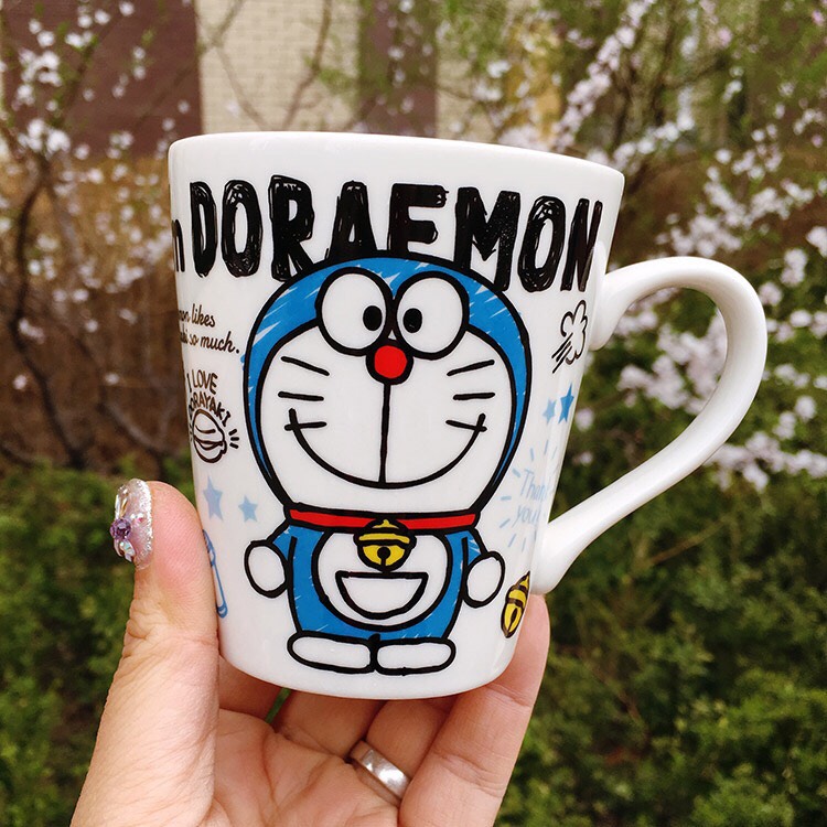 Cốc sứ 350ml doremon doraemon không kèm thìa