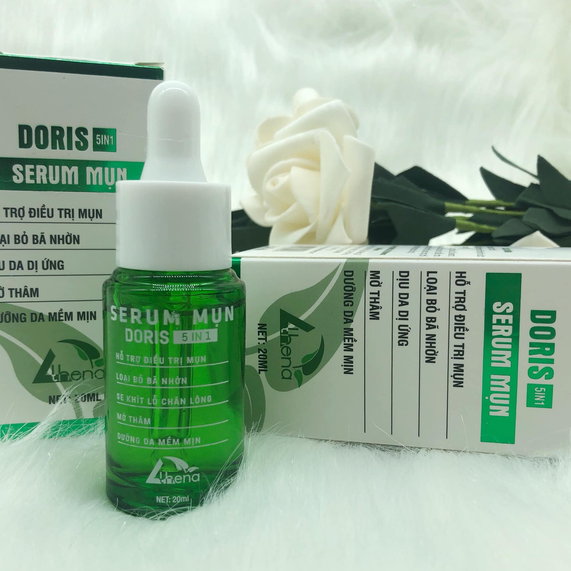 serum mụn Doris loại bỏ tận gốc các loạn mụn nhanh chóng se khít lỗ chân lông hiệu quả