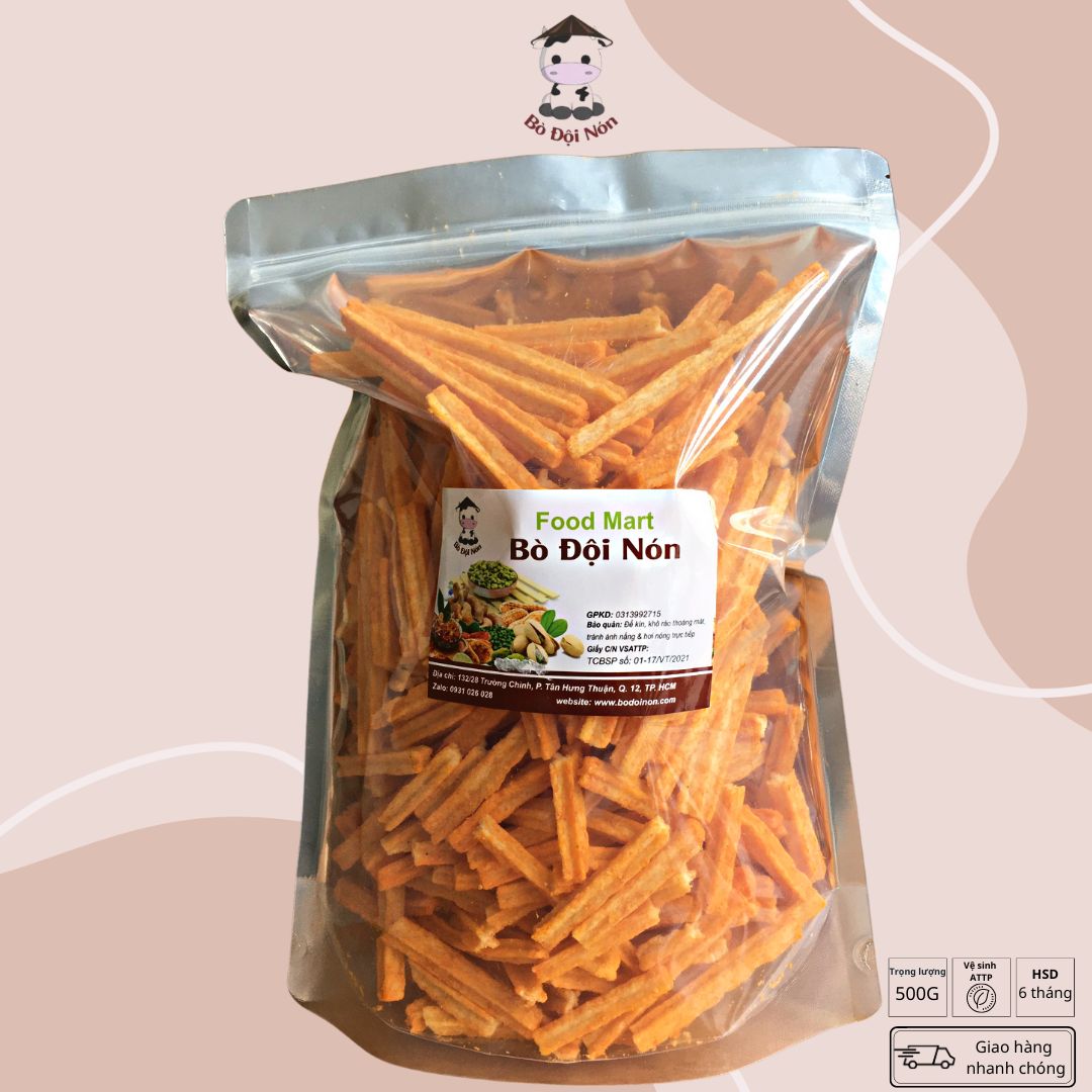 250g Khoai Tây Que Phô Mai BÒ ĐỘI NÓN