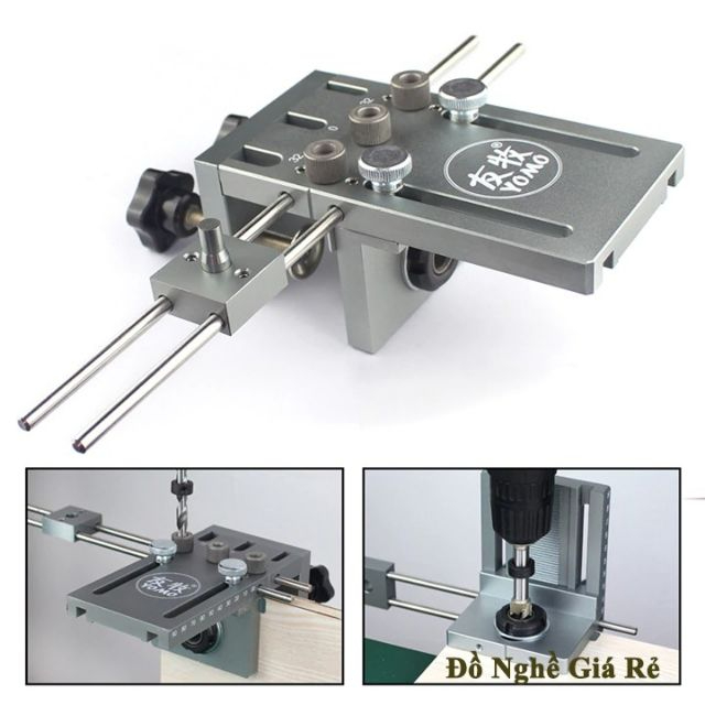 Bộ cữ khoan chốt cam liên kết vít âm gỗ phiên bản Pro