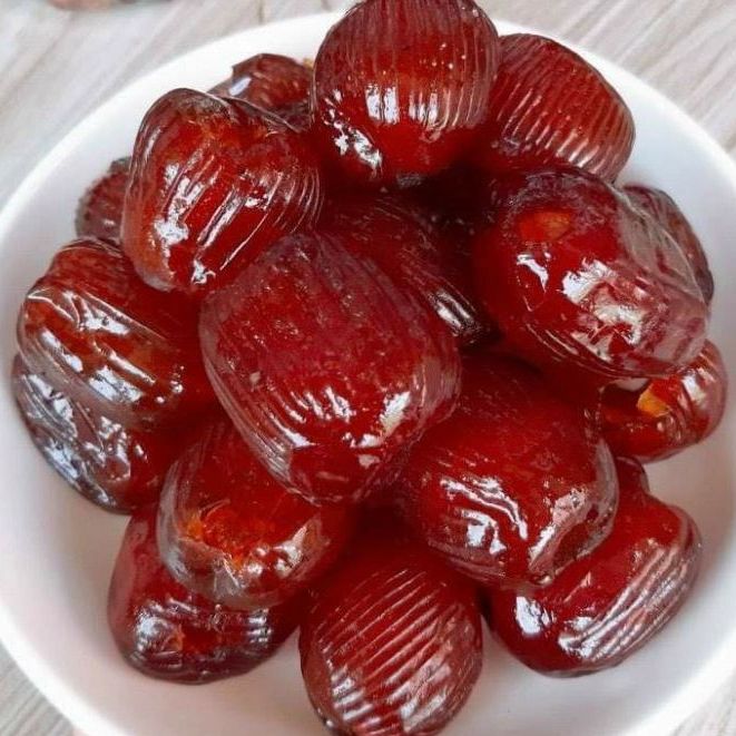 Hủ 500gr mứt táo sấy dẻo thái lan loại ngon-ngọt tự nhiên không đường