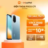 Điện Thoại Thông Minh POCO C71 (3+64GB) | Màn rộng 6,88" | Vi xử lý 8 nhân | Camera kép 32MP AI | Mở khóa mặt, vân tay | 5200mAh/15W/IP52