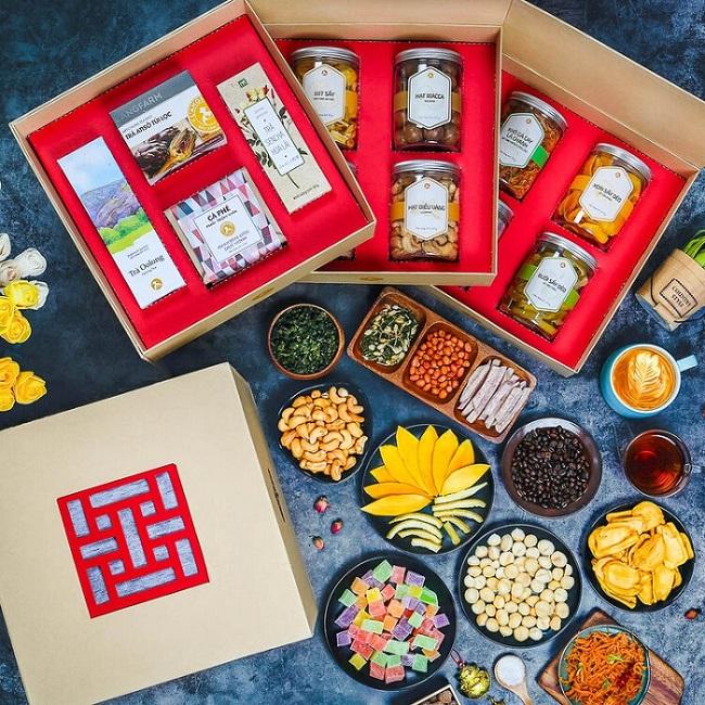 Hộp quà tết l’angfarm đặc sản đà lạt gourmet - món quà tết 2020 ý nghĩa