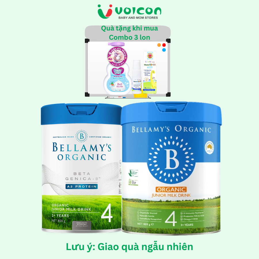 Bellamy Organic Protein A1 & A2 Formula Milk - Number 1, 2, 3, 4, Whole Milk, Organic, Genuine Imported from Australia