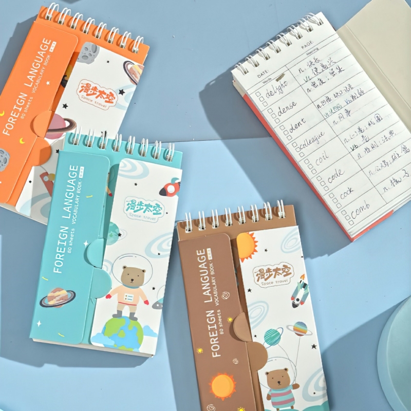  Sổ từ vựng Word Study học từ mới hiệu quả ,Sổ 80 trang kích thước khổ  128 x 74  mm-HAUSE 