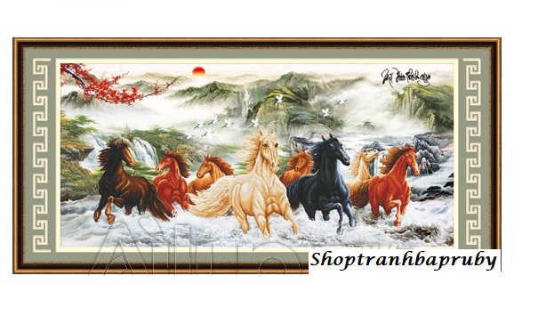 Tranh thêu Mã Đáo Thành Công 53227 kích thước 160 x 80 cm