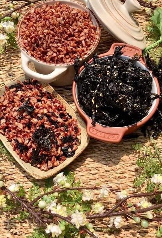 Gạo lứt sấy rong biển GÓI 500GR. ăn vật ăn kiêng SIÊU NGON.shop BÁCH HÓA HẠT DINH DƯỠNG
