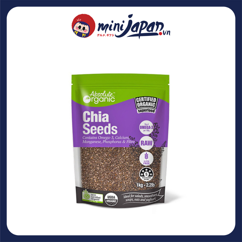 Hạt chia úc 1kg absolute organic hữu cơ