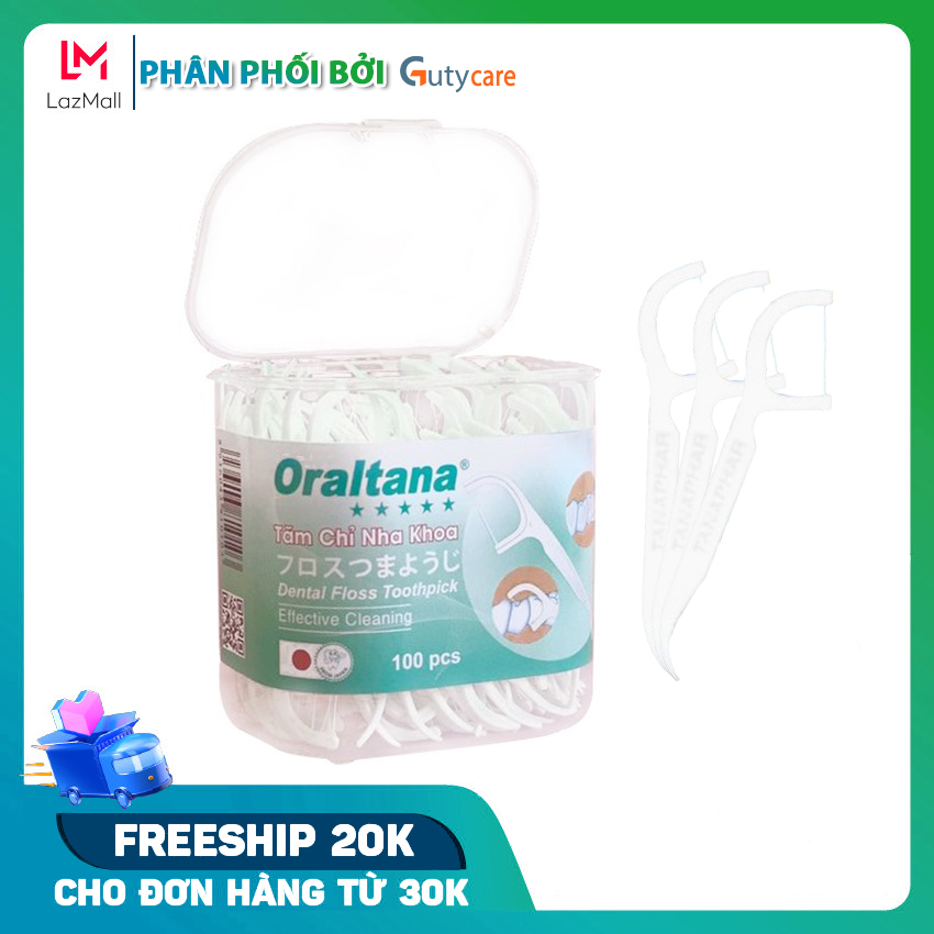 Tăm chỉ nha khoa Oraltana 5 sao lọ 100 cái, tăm kẽ răng, tăm chỉ xỉa răng nha khoa, chỉ tăm nha khoa xuất Nhật, tăm nhựa nha khoa, tăm chỉ tơ nha khoa, tăm xỉa răng chỉ nha khoa - Guty Care
