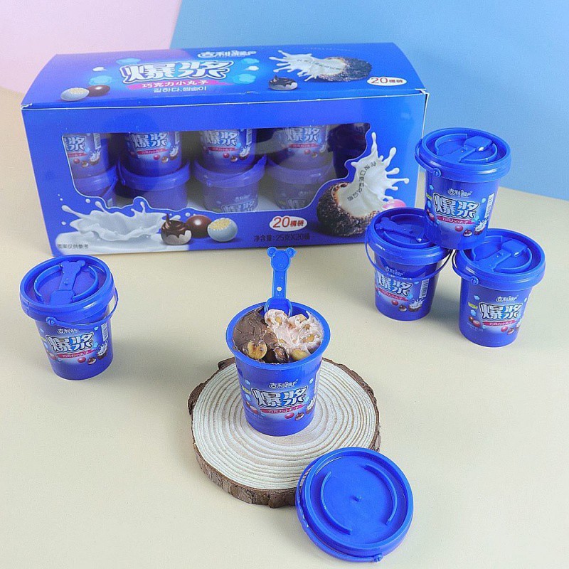[ Bánh quy sốt Socola ] Combo 20 hộp Socola Xô / Bánh quy  Sốt Socola ăn vặt dinh dưỡng Siêu đã nghiền