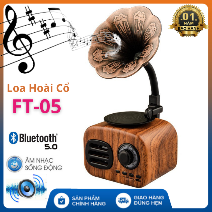 Loa Bluetooth Mini Loa Cổ Điển FT05 và BT01 HOMME phong cách cổ điển classic style âm thanh siêu trầm , Loa Bluetooth mini cute giá rẻ , Loa cổ điển , Loa cổ ngày xưa , Loa trang trí