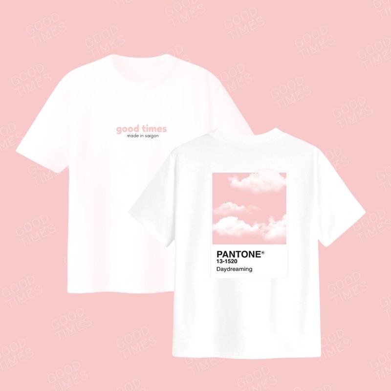 Áo thun logo pantone sau lưng cotton màu trắng - goodtimes.sg
