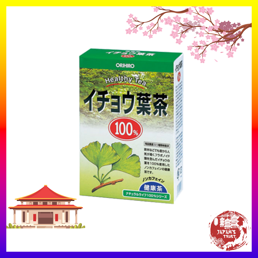 Trà lá bạch quả hỗ trợ trí nhớ Orihiro 26 gói - Giá tốt - Hàng chính hãng