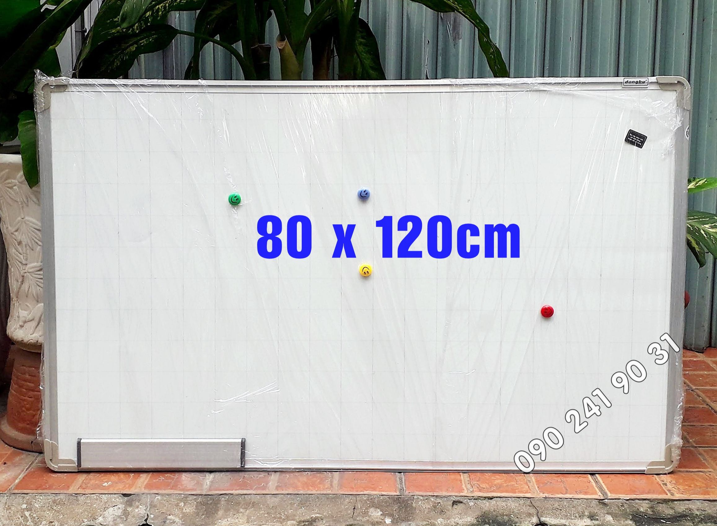 Bảng từ trắng hàn quốc 80 x 120cm - dq board