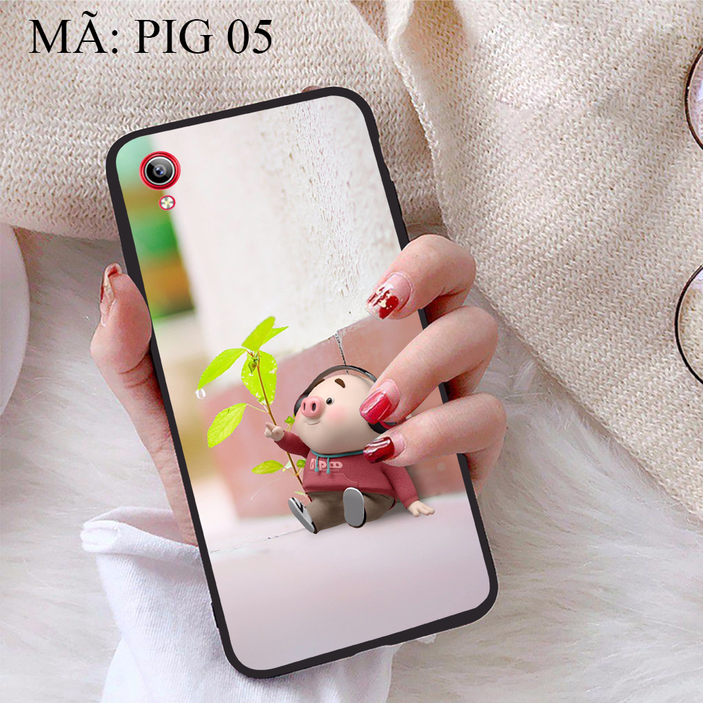 [HCM]Ốp lưng iCase dành cho  Vivo Y91C viền dẻo TPU BST Pig Cute