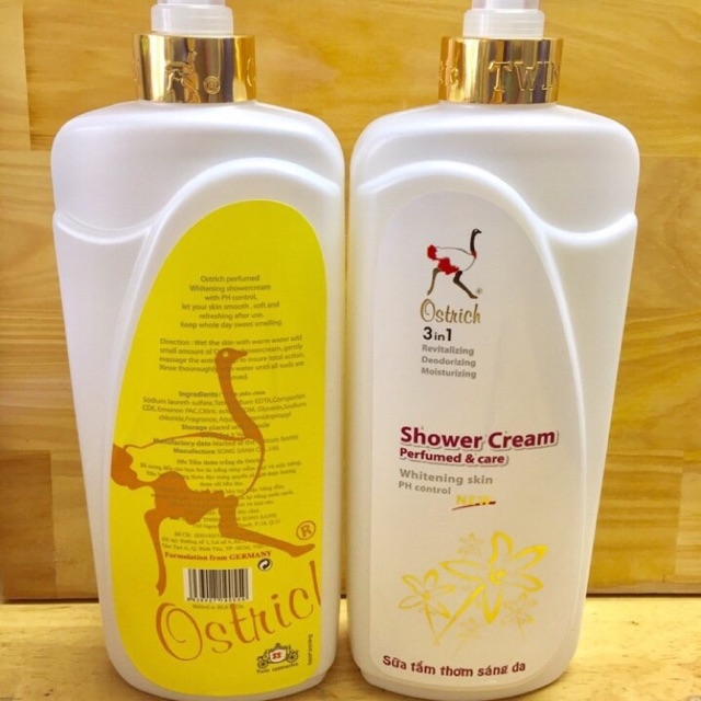 [HCM]sữa tắm hương thơm quý phái dưỡng da trắng sáng ostrich
