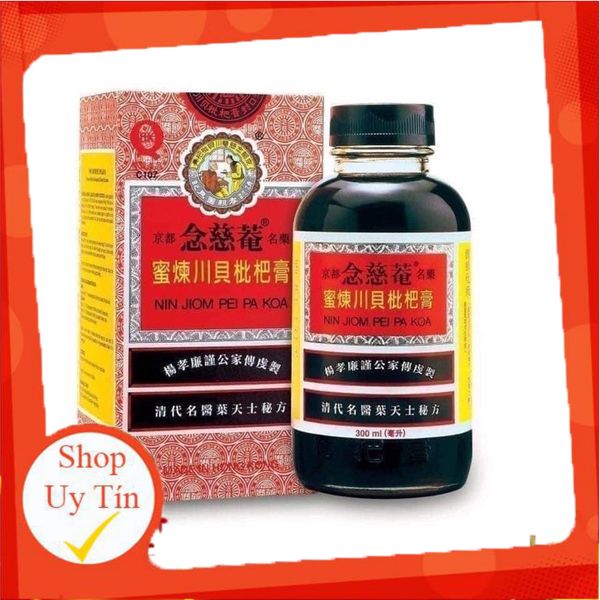 Siro xuyên bối tỳ bà 300ml - 150ml cao niệm từ am giảm ho, đau họng, ho khan hiệu quả
