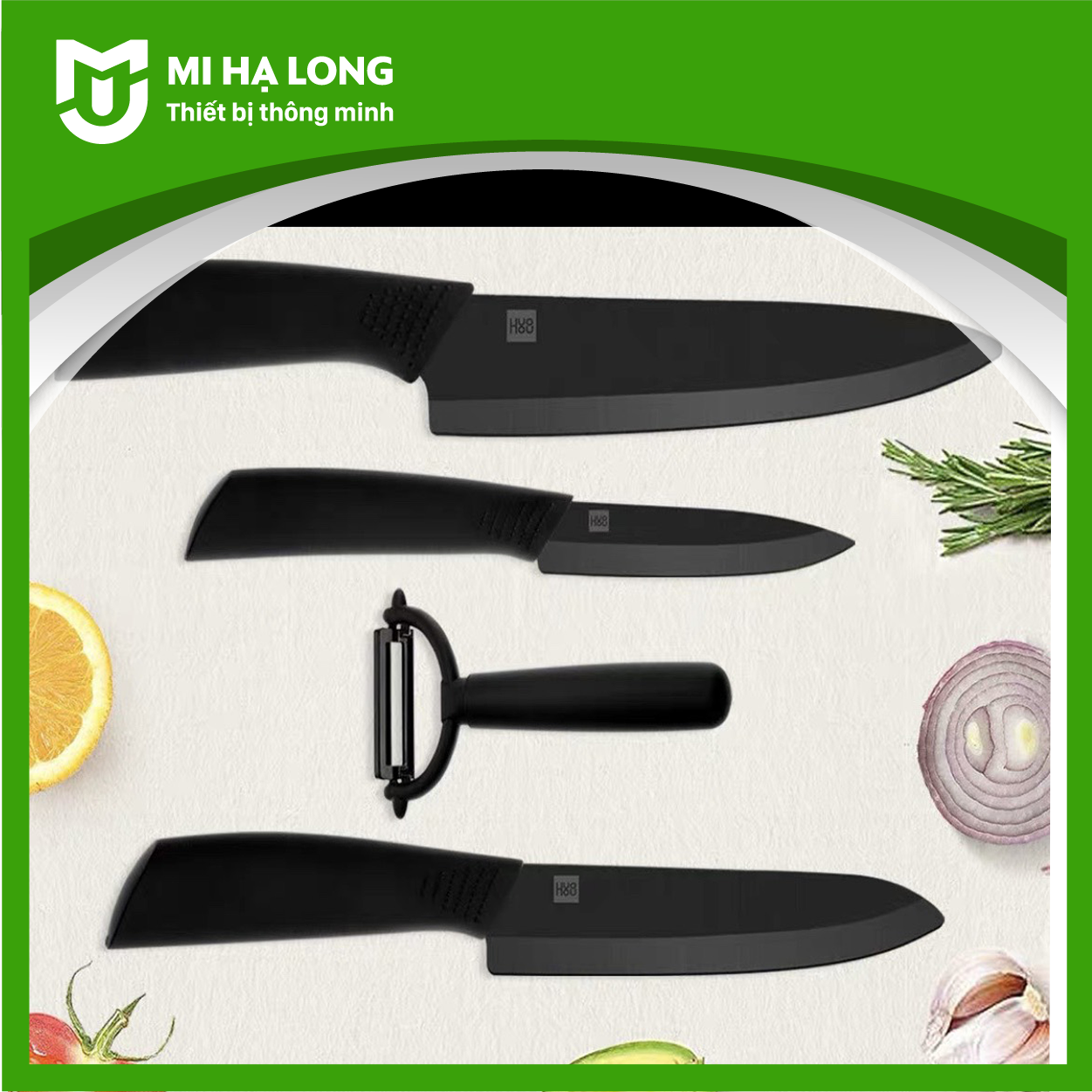 Bộ dao gốm nano xiaomi huohou hu0010