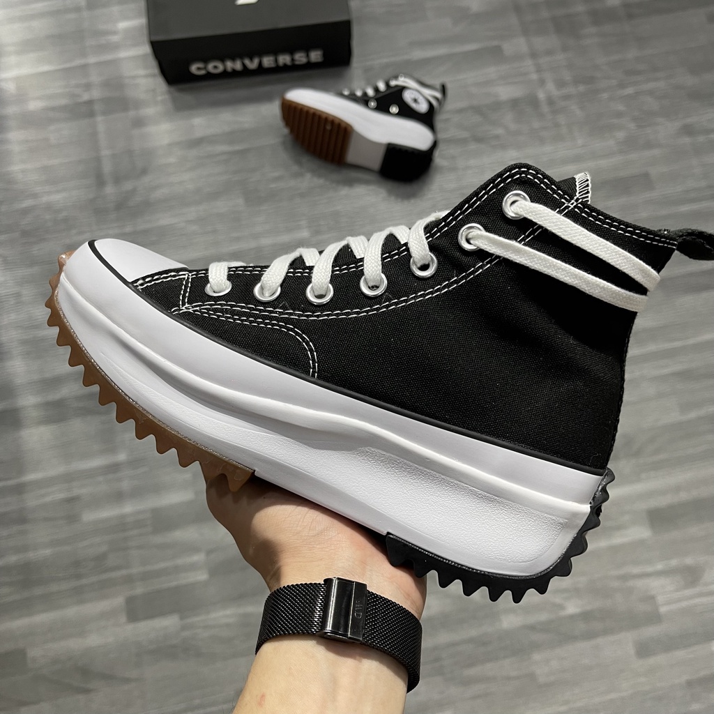 Giày Converse Run Star Hike Black- Hype Sneaker Phiên bản cao cấp