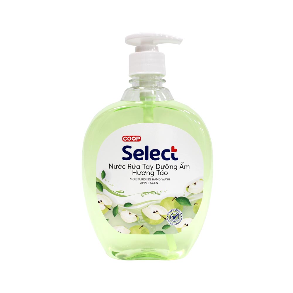 Nước rửa tay Select hương táo - chanh - dâu - lavender 510g / 204g diệt khuẩn và dưỡng ẩm da tay