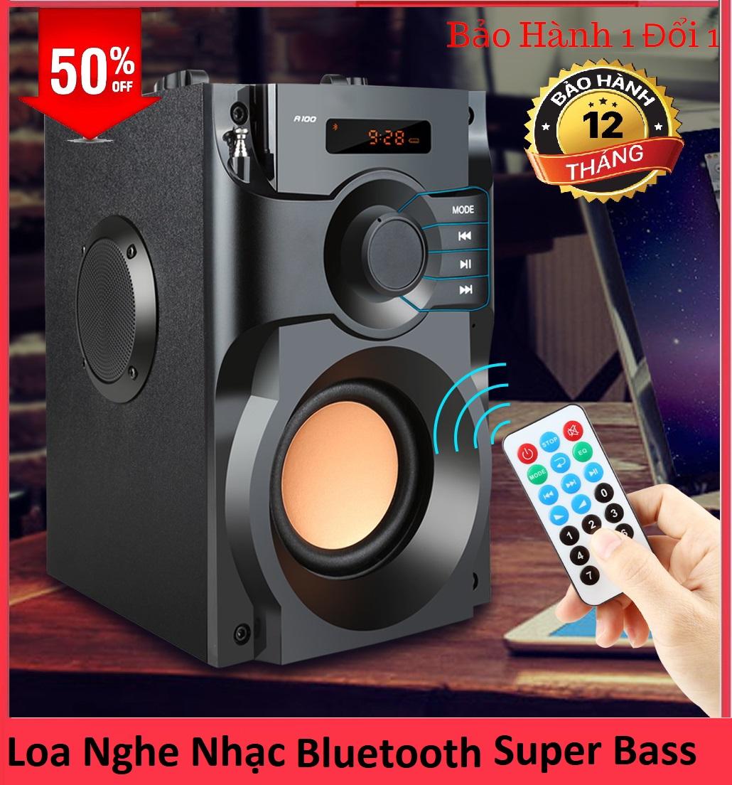 Loa Bluetooth hàng bãi nội địa nhật cong suat cao - Loa A100 Đỉnh Cao Công Nghệ Bluetooth + Loa Siêu Bass Cực Hay , Nghe Cực Êm , Giảm Giá -50%, Bảo Hành 12 Tháng 1 Đổi 1 Và Phân Phối Toàn Quốc