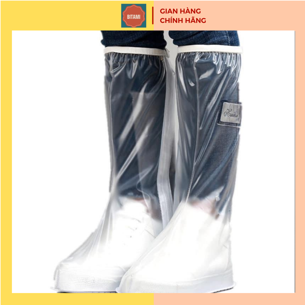 Ủng đi mưa thông minh chống nước, bọc giày đi mưa dành cho nam và nữ, chống trượt cao cổ siêu bền, [BITAMI]
