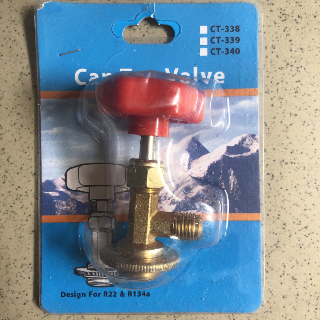[HCM]Van mở khóa Gas R410 R134 Đầu to (gas lon ) CT-339 đỏ